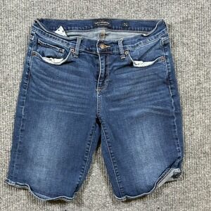 Lucky Brand The Bermuda Shorts Womens Size 8/29 Blue Denim Stretch Mid Rise